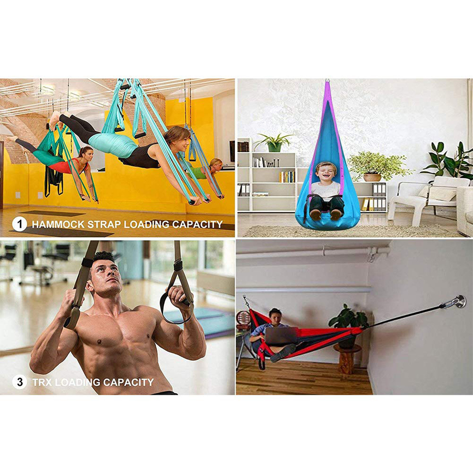 2021 Hammock Bracket Suspension Hook Sex Swing Hanger Buckle Ceiling