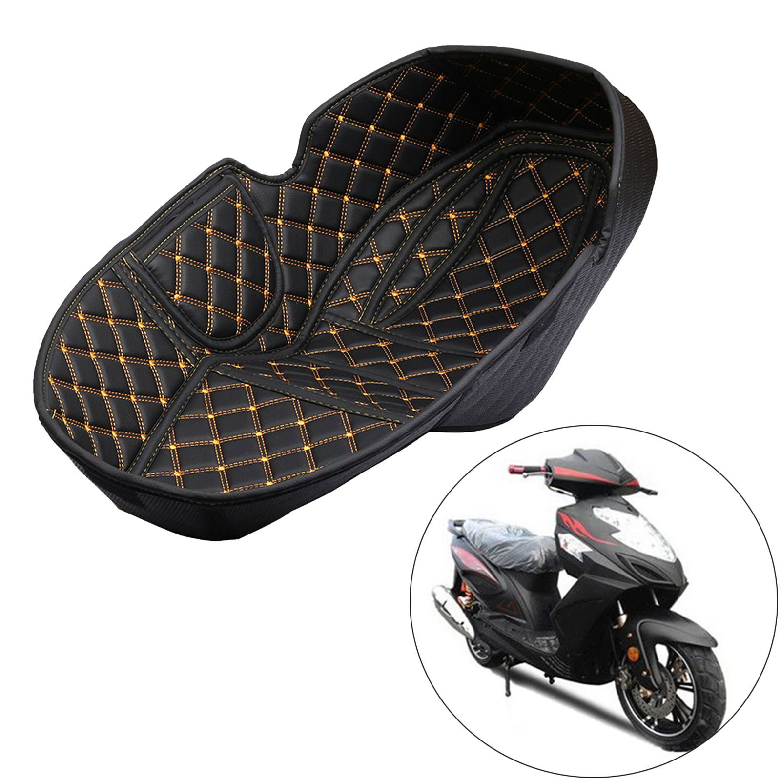 Motorbike Flexible DIY Seat Covers Cushion Case Pad Mat Anti-Slip Fit for HONDA PCX150 PCX 150 Parts Accessory