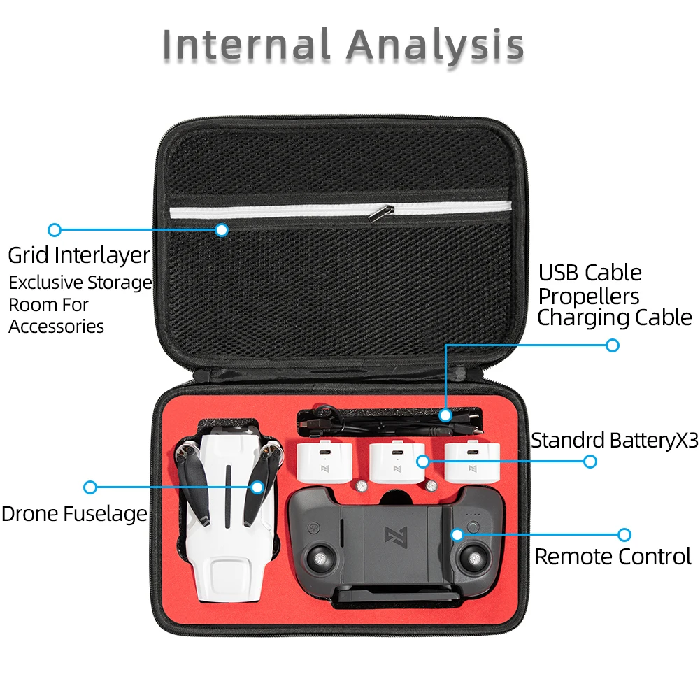 Portable Storage Bag For FIMI X8 Mini Drone Battery Controller Carrying Case Handbag Cover Shockproof waterproof camera bag