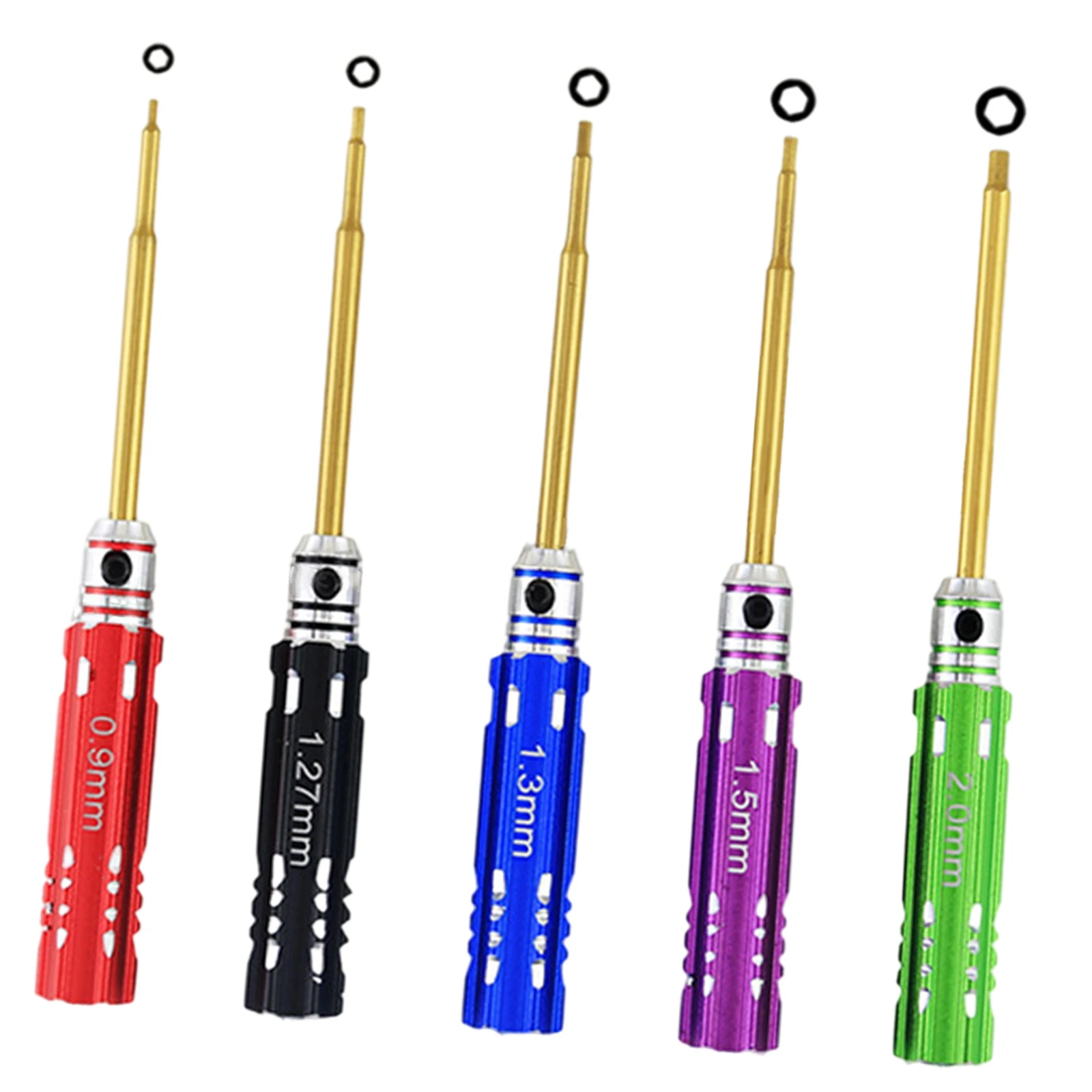 5Pcs Metal Hex Screw Driver Hexagon Repair RC Tool 0.9/1.27/1.3/1.5/2.0mm for RC Model Helicopter Plane Car Drone