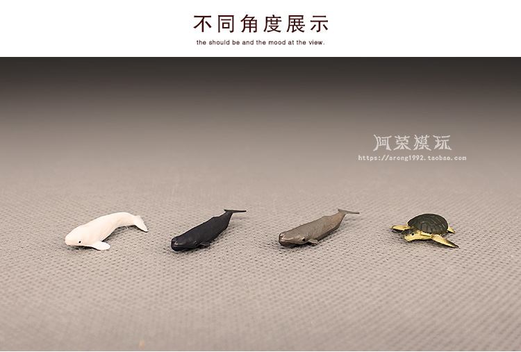 Miniature Decor Oceans Animal Model Small Beluga Killer Whale Sea Turtle Aquarium blue whale Fish Tank Accessories Figurine Toys