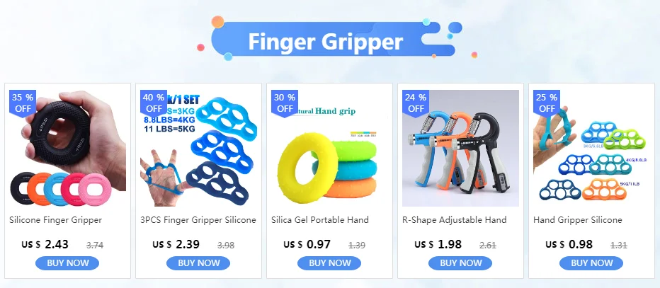 3PCS Finger Gripper ซิลิโคน Hand Gripper ความต้านทาน Band Hand Grip Wrist Stretcher Finger Expander เทรนเนอร์ออกกำลังกาย