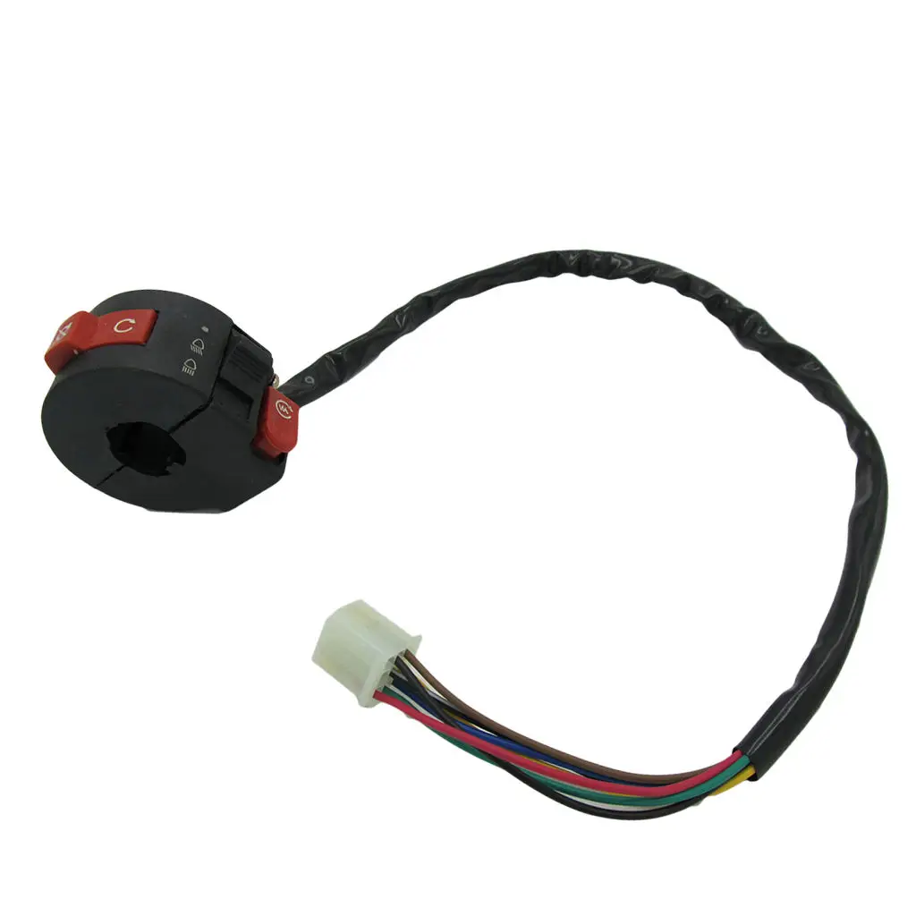 3-Function Left Handlebar Switch for 50cc 70cc 90cc 110cc 125cc ATV Quad 4 Wheeler