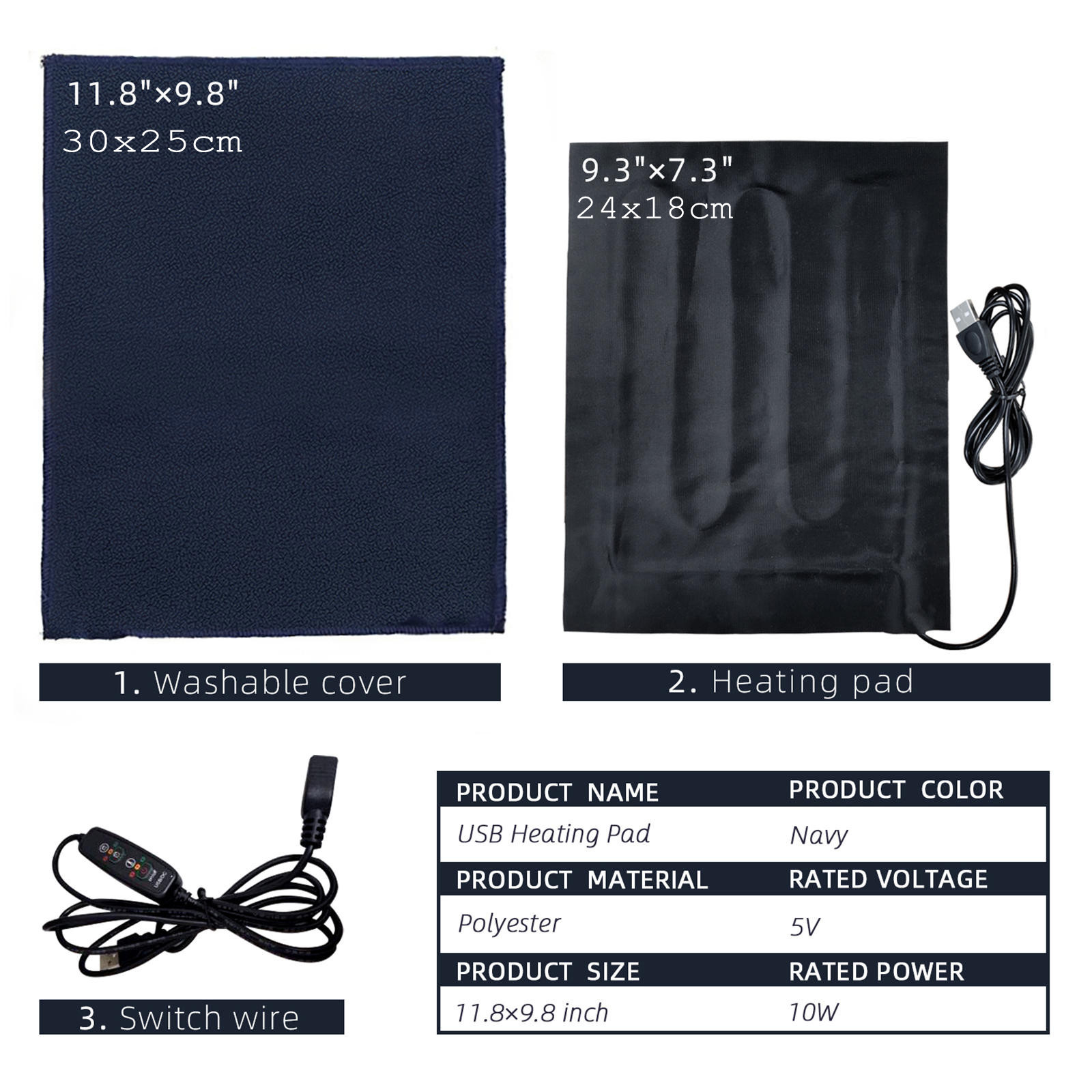 Usb Heating Pad Electric Warming Heat Mat Body Pain Relief 新版