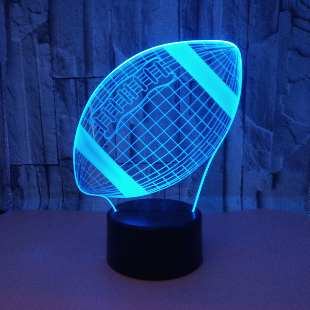 3D νυχτερινό φως LED επιτραπέζιο φωτιστικό γραφείου 3D φως ράγκμπι ποδοσφαίρου τηλεχειριστήριο / έλεγχος αφής για παιδιά δώρο για το Halloween διακόσμηση σπιτιού_voghion.com