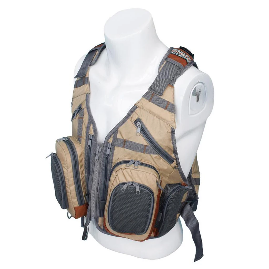 Outdoor Waistcoat Travel Gilet Hunting Shooting Fly Fishing Vest Backpack