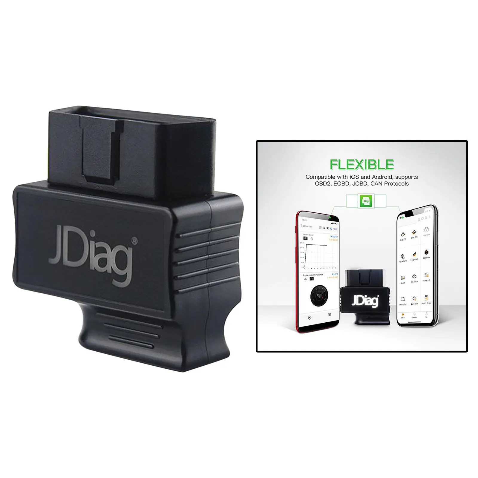 Car Diagnostic Scanner Bluetooth 4.0 16-Pin OBD2 EOBD JOBD Scanner Universal For Android/IOS Car Diagnostic Tool Code Reader