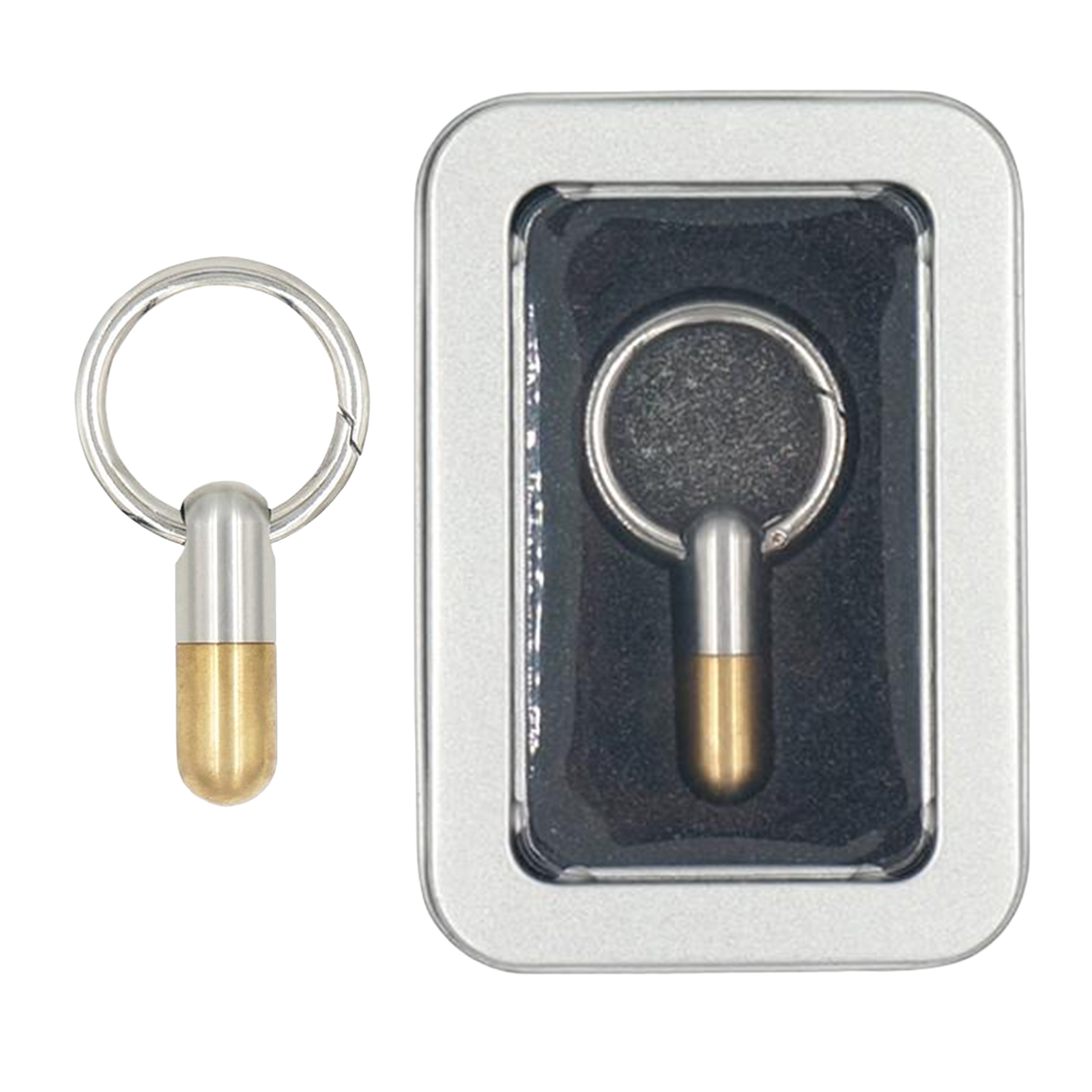 Portable Capsule Knife Cutter Spliter Keyring Cutting Tool for Outdoor Camping Hiking Backpacking