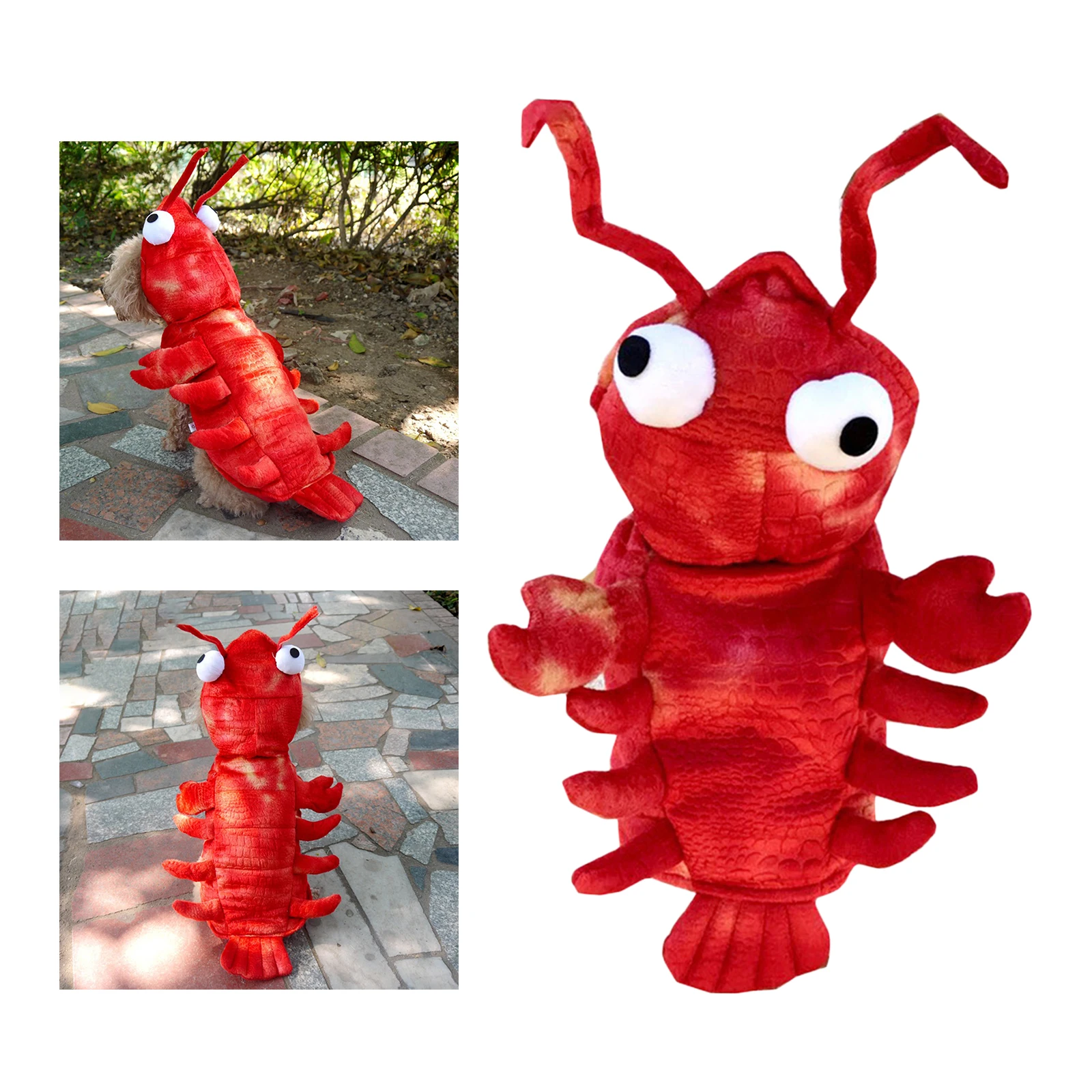 Dog Halloween Costume Red Lobster Halloween Decoration For Christmas Halloween Dog Cat Cosplay Outfits Clothing Cat Clothes Pet