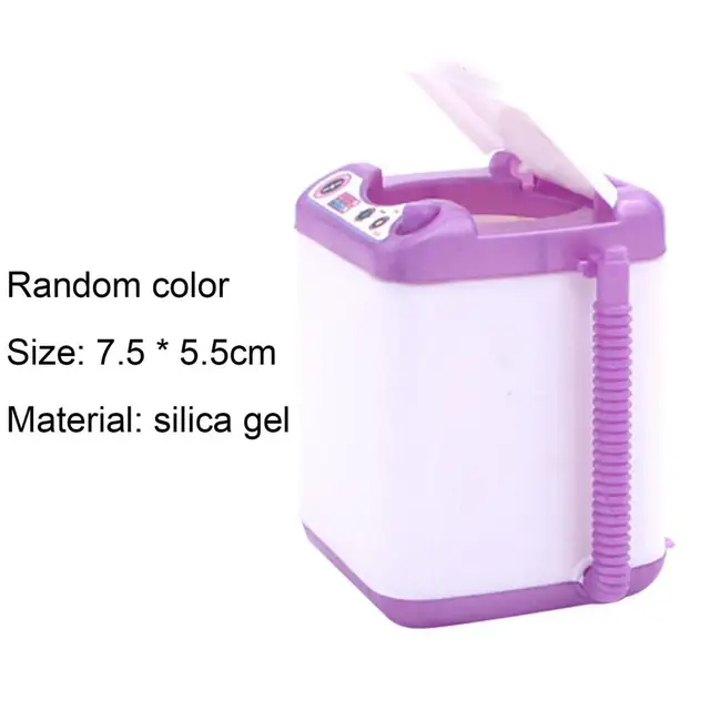 naiveblues muñeca lavadora lindo colorfast silicona mini lavadora