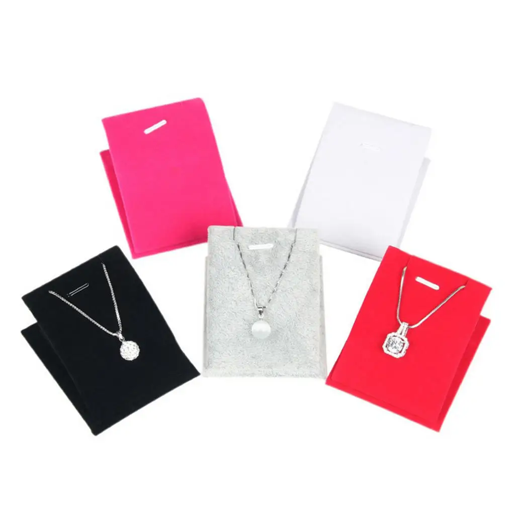 Velvet Retail  Necklace Jewelry Display Stands, 5 Colors Optional