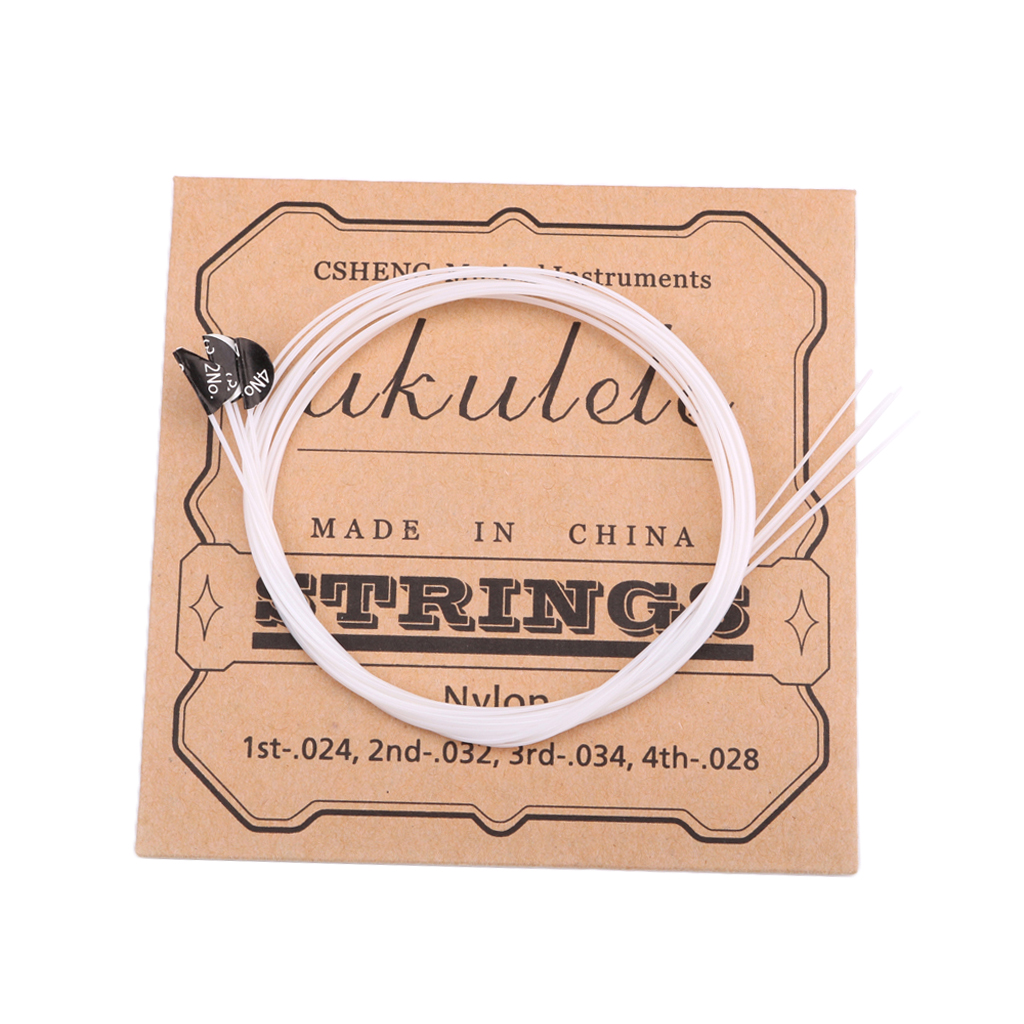 Tooyful White Nylon Ukulele Strings for Ukulele Guitar Stringed Instrument Parts
