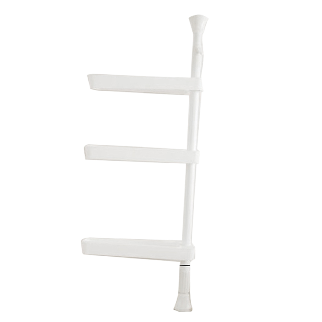 Plastic Kitchen Spice Storage Shelf Non-Skid Rack Home Spice Rack 68~100cm