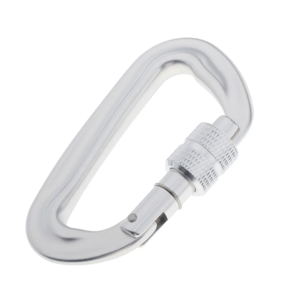 12KN/5KN Screw Lock Carabiner Durable Durable for Camping Hiking Traveling