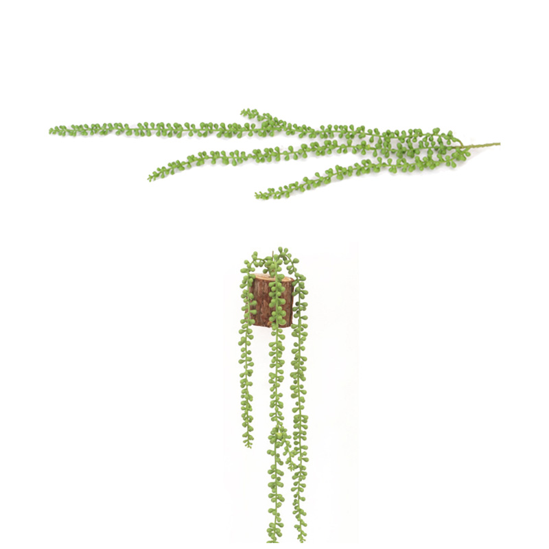 String Of Pearls Fake Artificial Succulents Hanging Plants Green ELEGANT