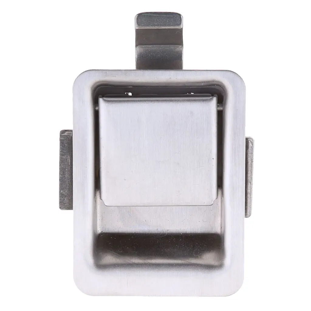 Marine Grade Stainless Steel Flush Pull Lock Mini Recessed Mounted Latch for Horsebox Locker Trailer