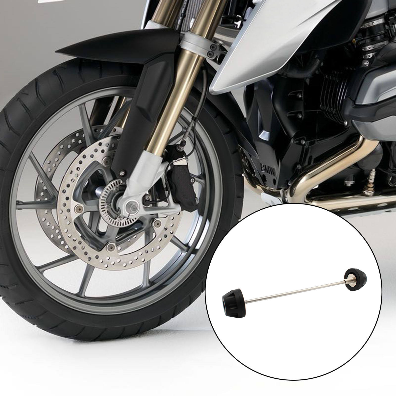 Motorcycle Front Axle Fork Wheel Protector, Crash Slider Stand, Fits for 
