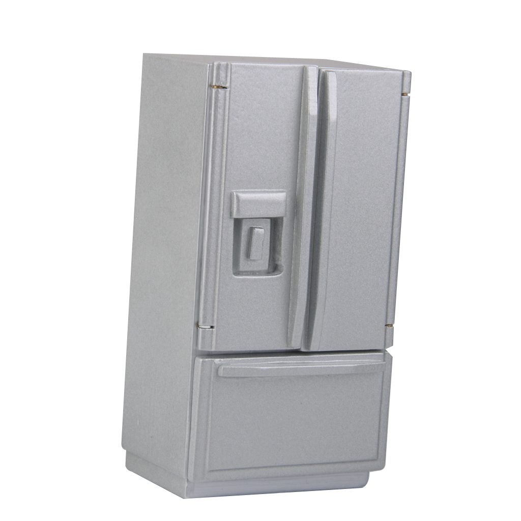 12. Dollhouse Kitchen Furniture Miniature Modern Fridge Fridge