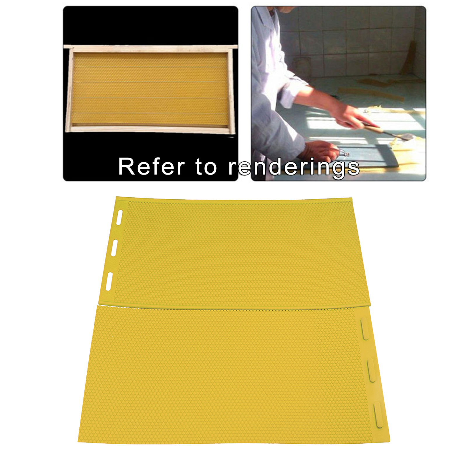 2 PCS Silicone Beekeeping Bee Hives Beeswax Foundation Sheet Beehive Beekeeper Equipment Tool Candle Making Durable