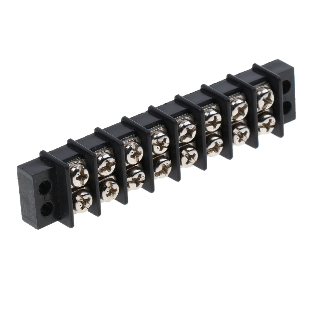 8 Ways 22-12AWG 16P 30A 8 Positions Terl Power Terminal Strip Blocks Bus Bar