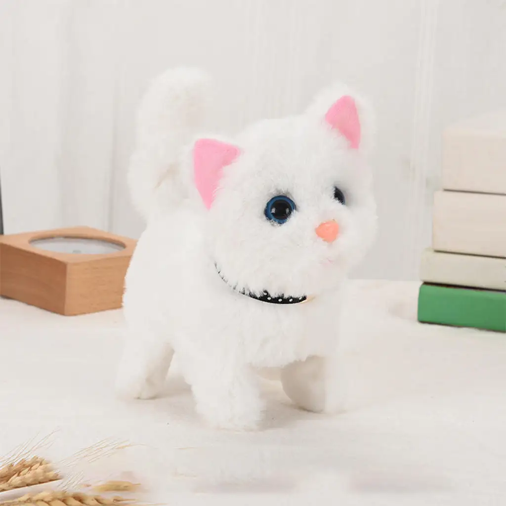 Electronic Cat Toy Educational Simulation Stuffed Animal Robot for Birthday Gifts