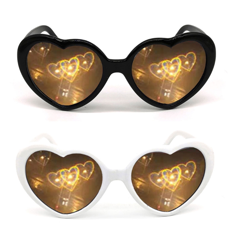 diffraction glasses hearts