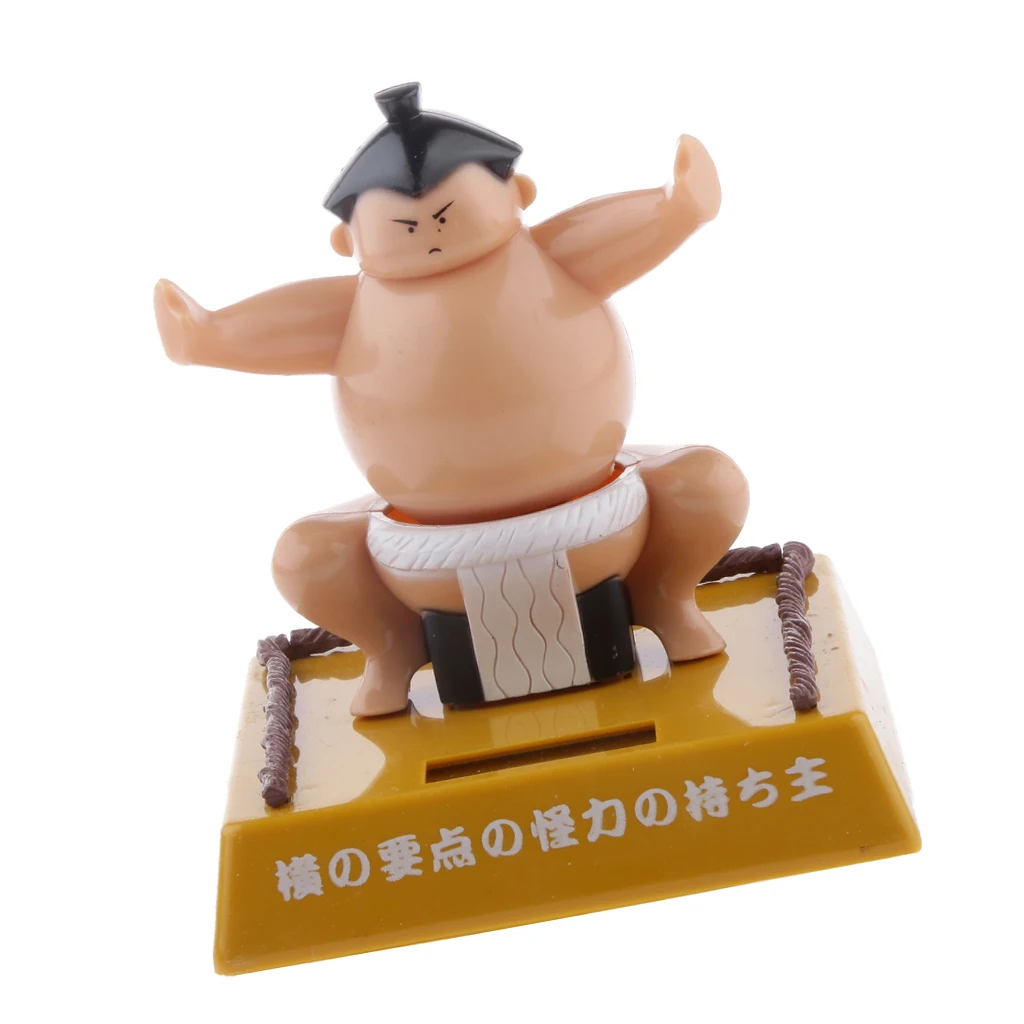 Solar Power Bobblehead Toy Figure  Japanese Sumo Wrestler