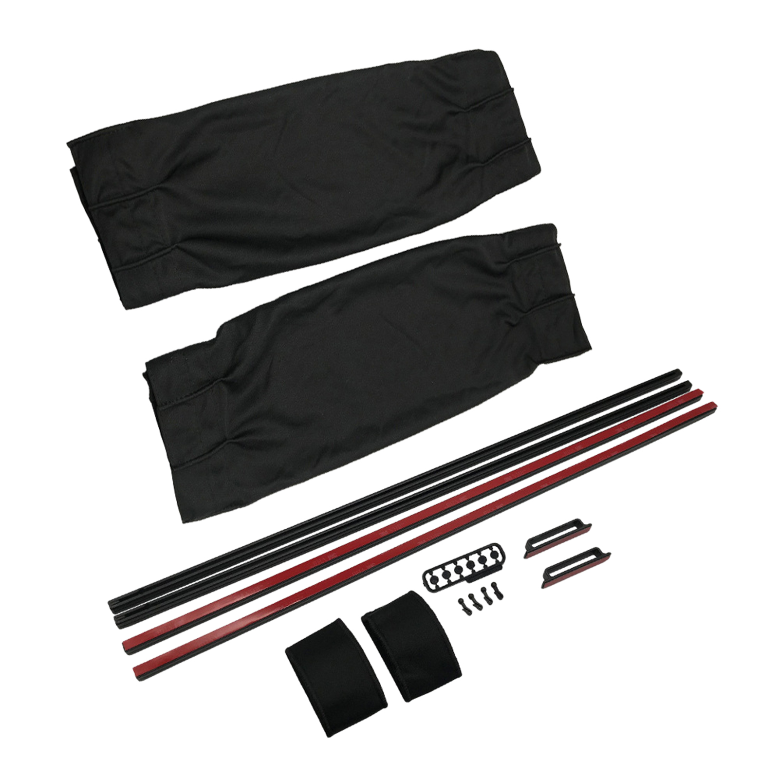 2pcs Cotton Car Window Curtains Sun Shade SUV UV Protection Drape Valance