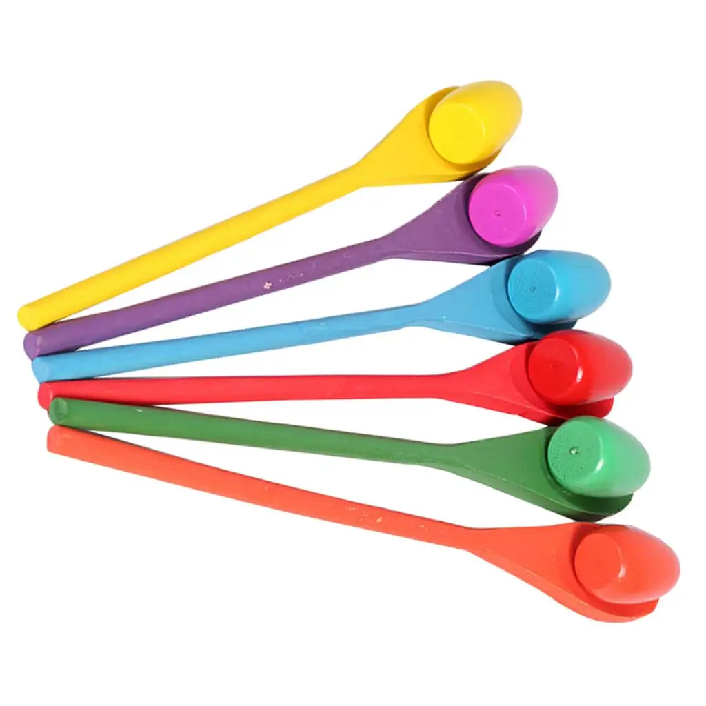 12 Pieces Egg and Spoon Race Game6 Eggs and 6 Spoons  Fun Game for Kids Parties, Birthdays, Family Outings