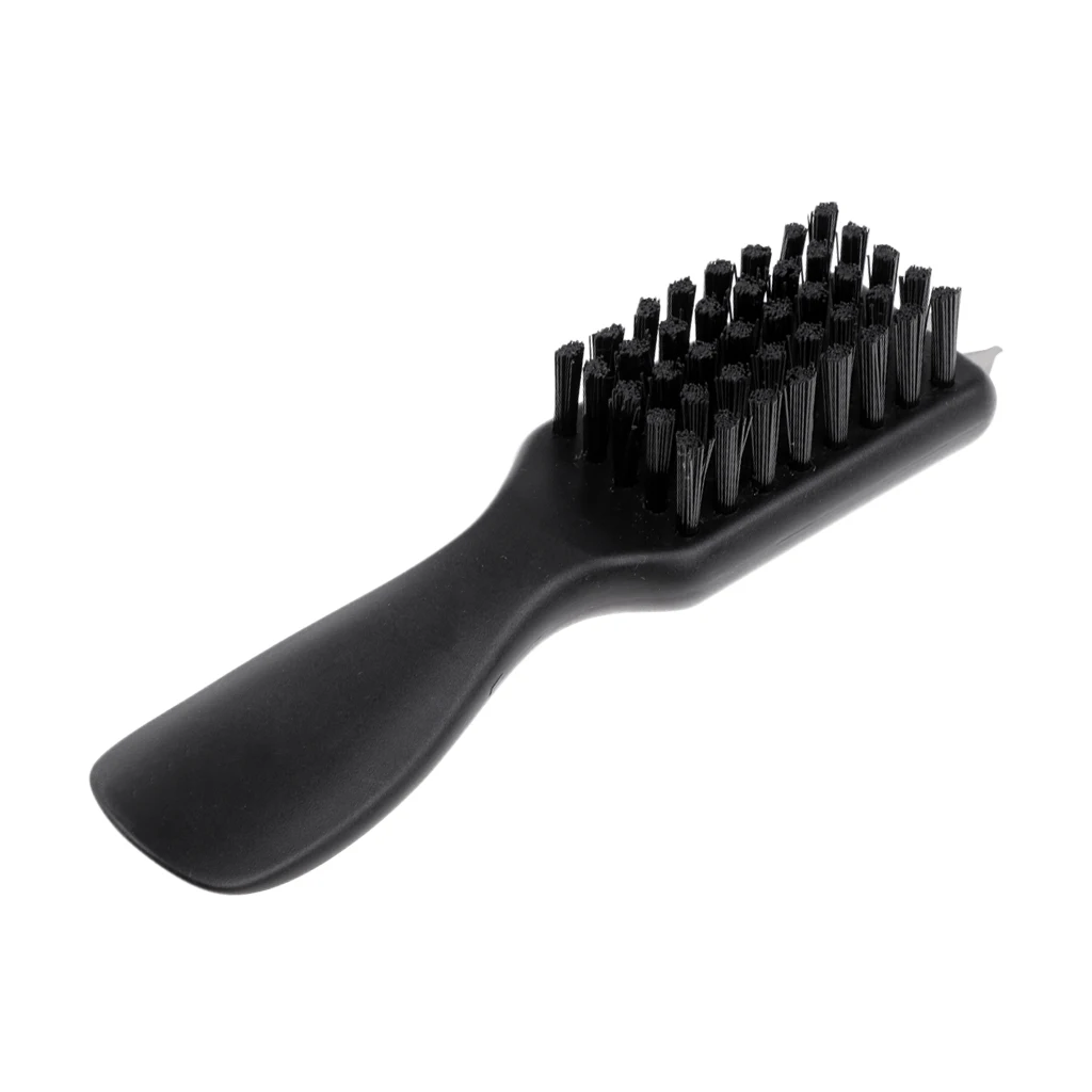 Black Nylon Golf Shoe Brushes Mud Cleaning Bristles for Valet