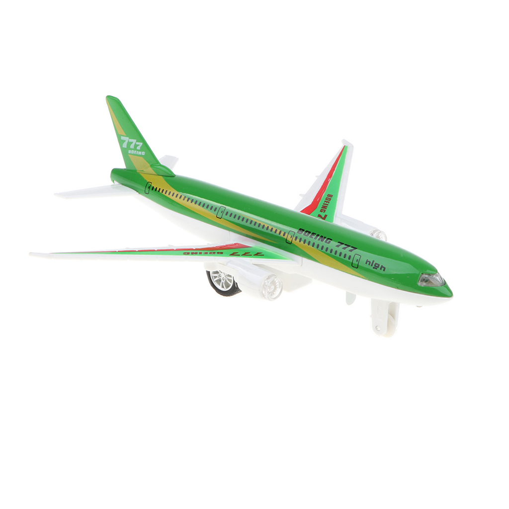Alloy Die-cast Plane Toy Green  777 Airplane Model Kid Gift Collection