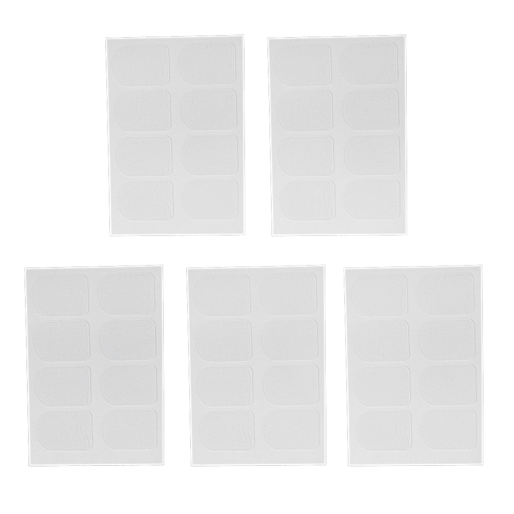 40Pcs Alto/Tenor Sax Transparent Mouthpiece Patch Pad Rubber Tooth Pad Cushions