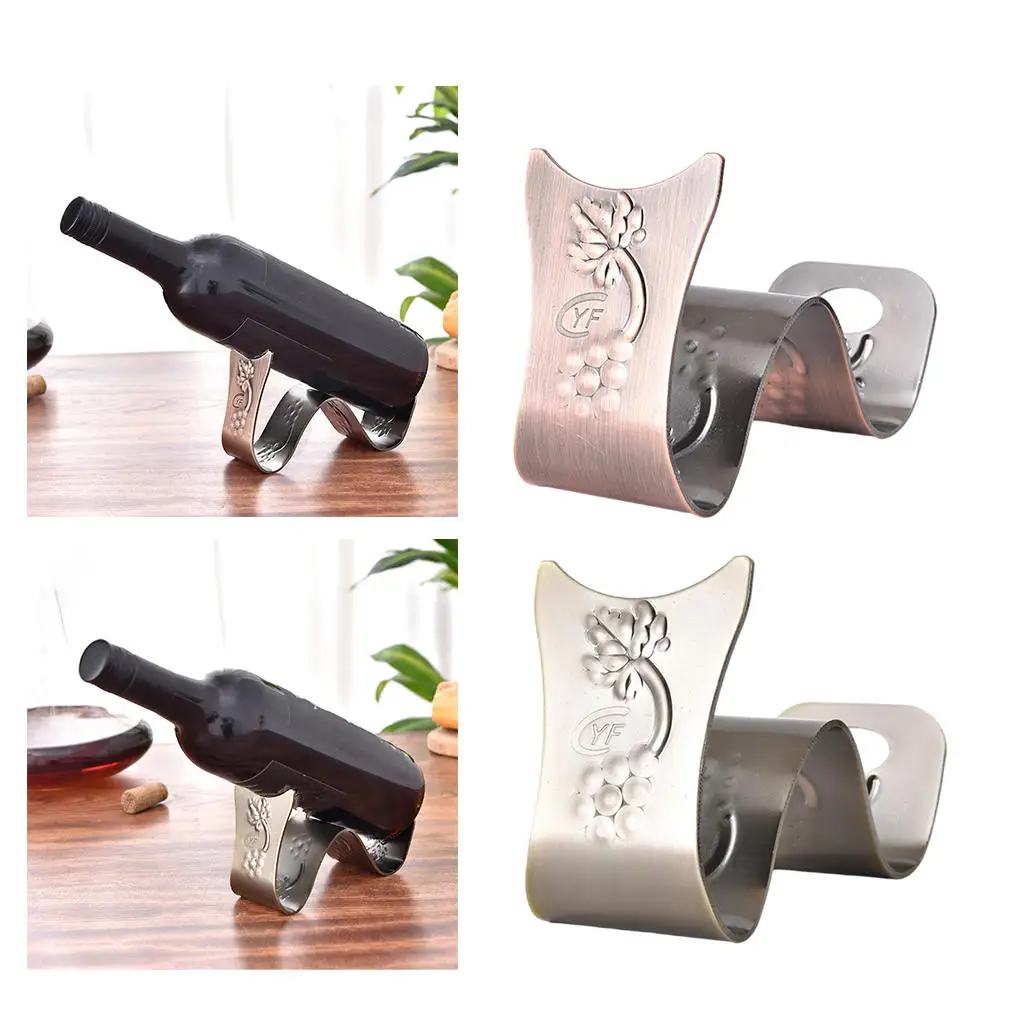 Metal Wine Rack Wine Bottle Storage Bottle Wine Holder for Kitchen Bar Pantry Home Accessories