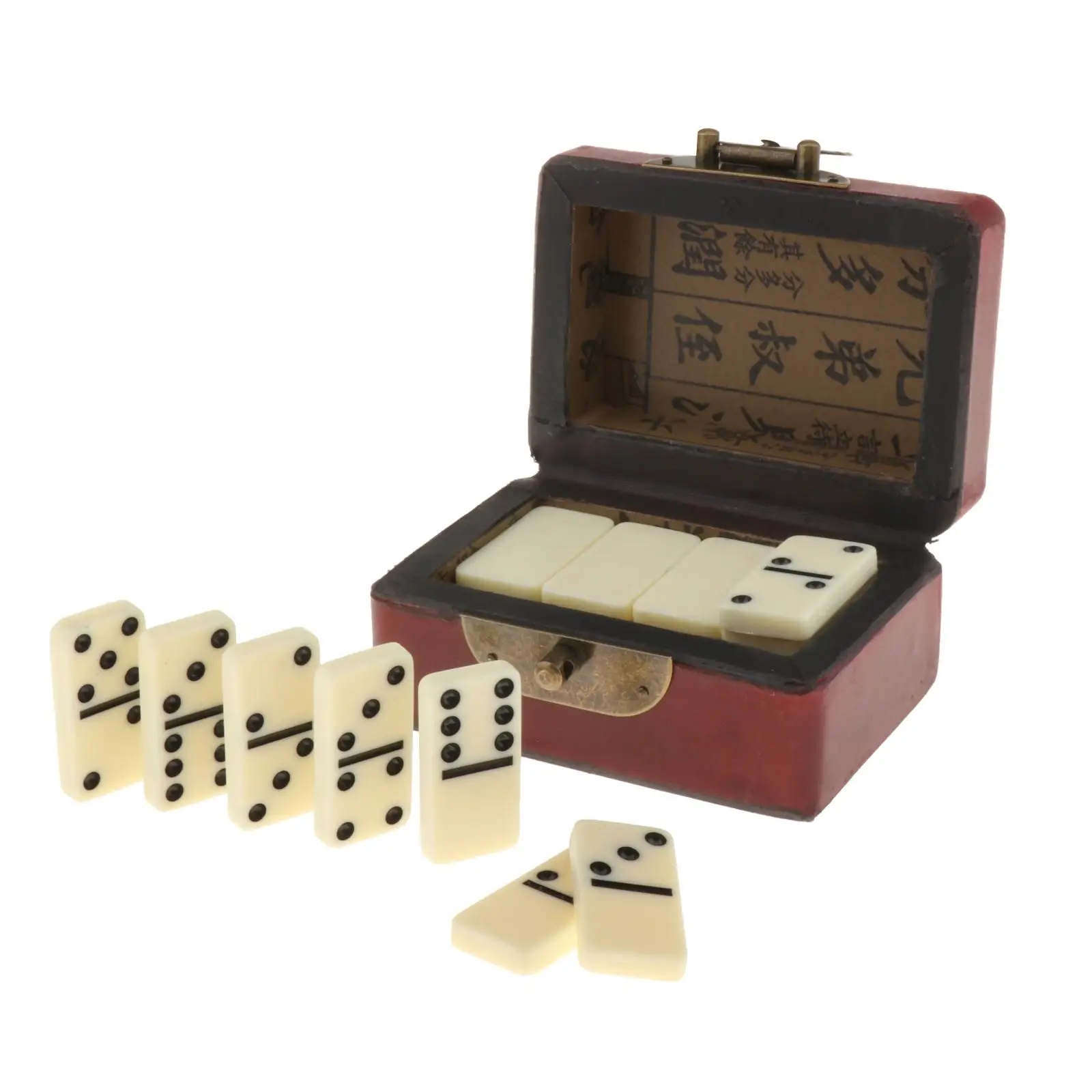 Mit traditioneller Geschenkbox 28 tlg. Kinder Domino Spielspielzeug Set 