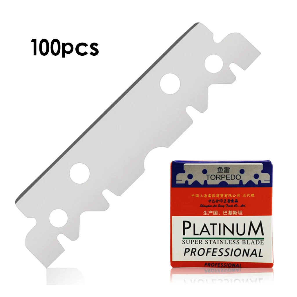 100PCS Single Edge Industrial Razor Blades, Razor Blades, Individually Packed, Used for Scrapers and Cutting Tools