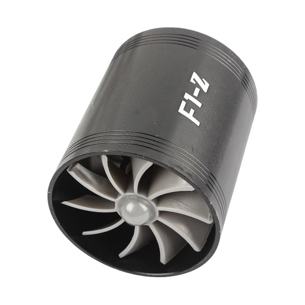 Turbocharger Twin Fan Gas Fuel Saver Turbo 2.5-2.9inch Easy installation
