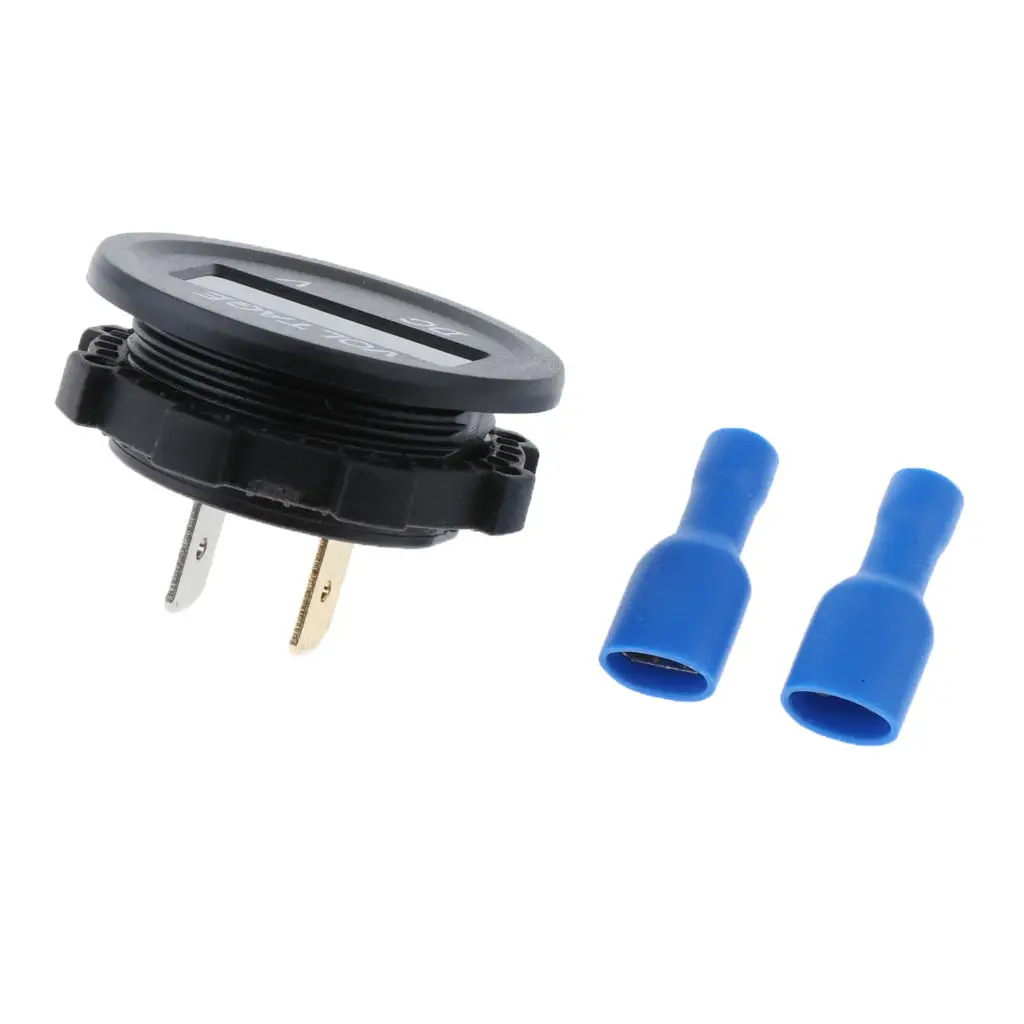 LED Digital Display Voltmeter Waterproof Voltage Meter For Car