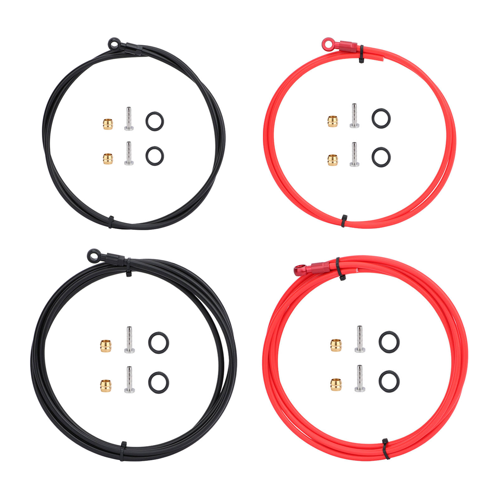 Bike brake hose MTB Hydraulic Disc brake tube Connector Insert Olive Set