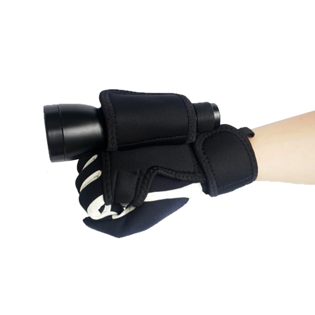 Scuba Diving Flashlight Hand Strap, Adjustable Arm Mount Glove Underwater Dive