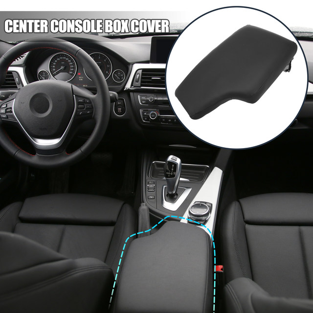 X Autohaux Car Center Console Box Cover Armrest Replacement Black