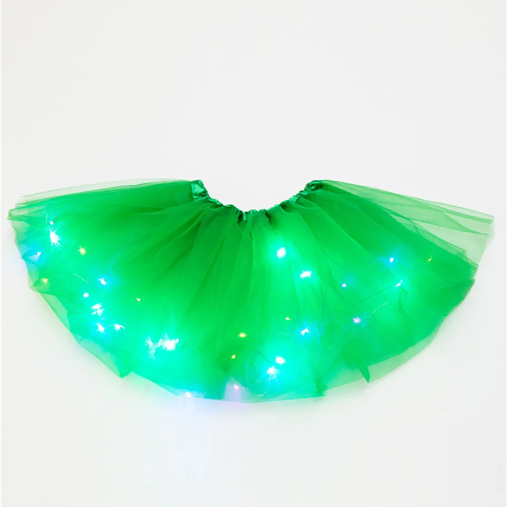 crop top with skirt Led Light Up Tutu Skirt Women 3 Layer Dance Skirt Neon Colorful Luminous Party Dance Festival Cosplay Costume Stage Wear #P2 black tennis skirt