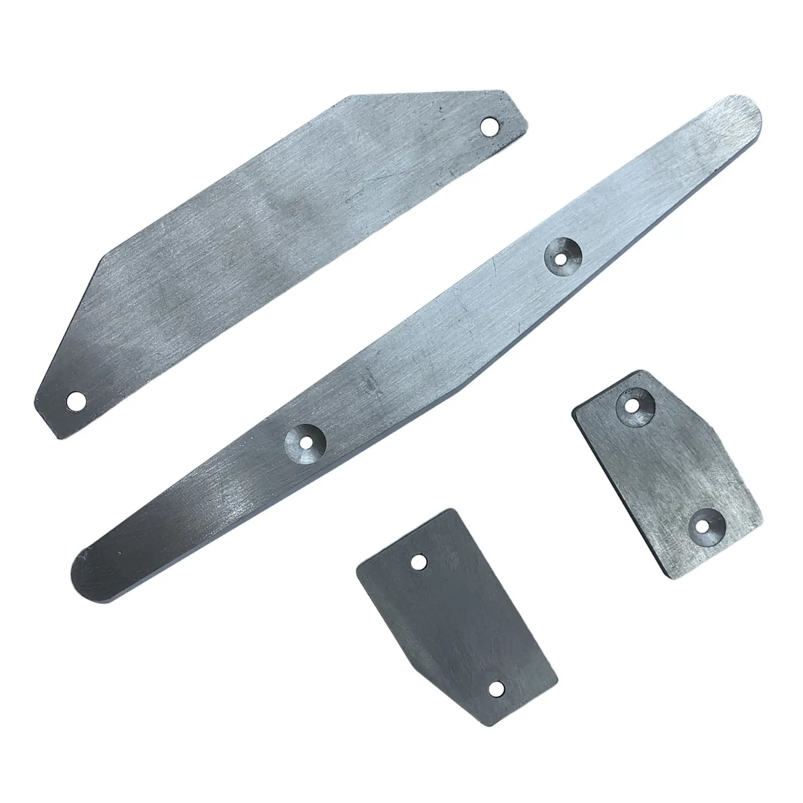 Vehicle 4-Pack Silver Chais Protectors Protection Plates ,Moulding Replacement Acceories for Arrma Limitle Skid Plates