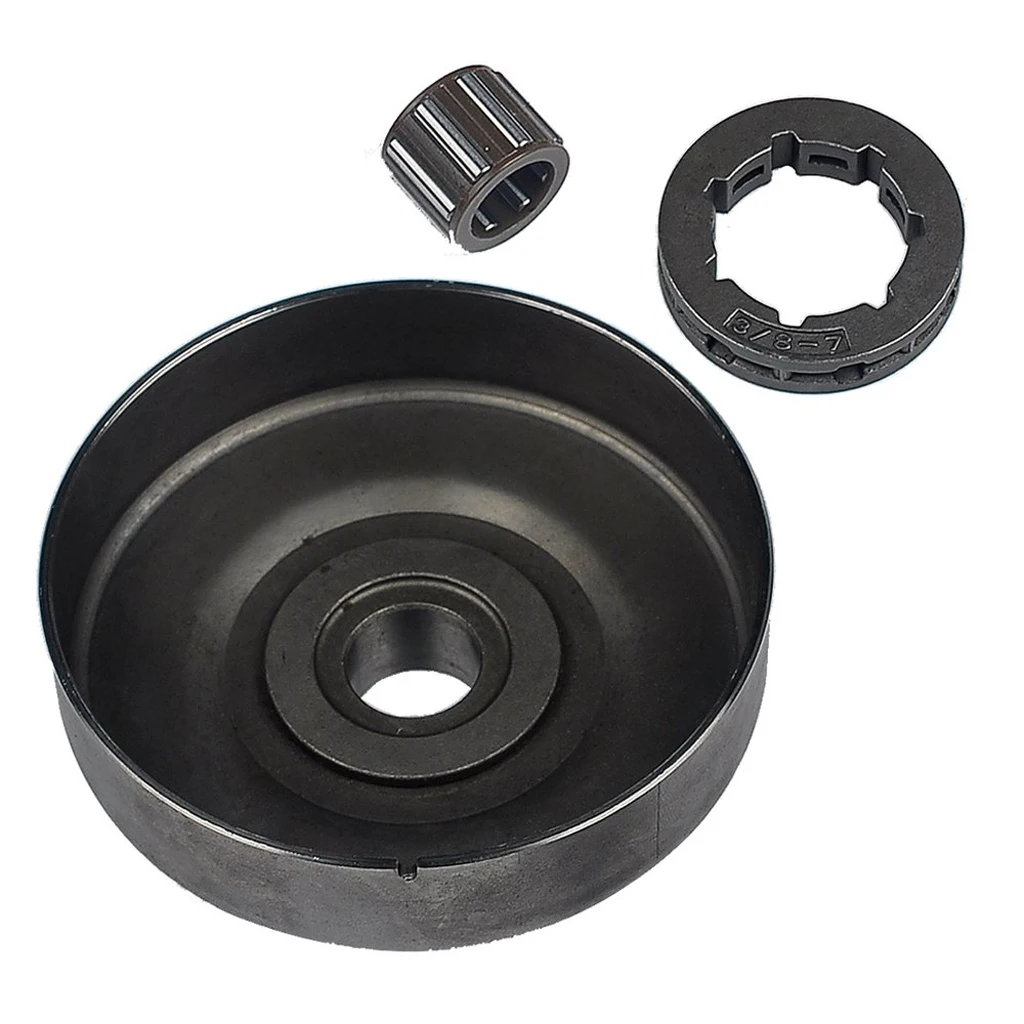 Clutch Drum+Sproket Rim 3/8-7+Sprocket Bearing for STIHL 066 MS660 Chainsaw 