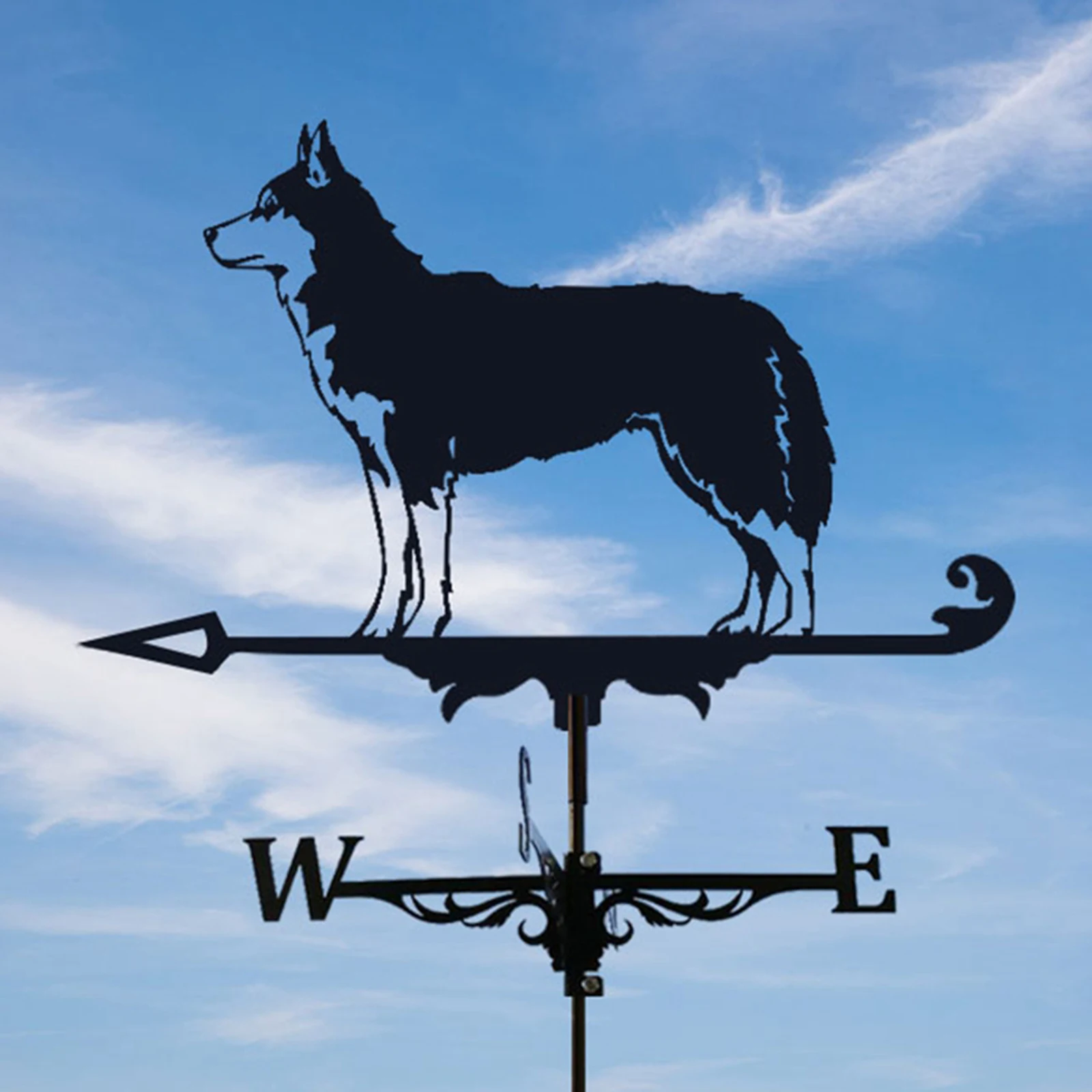 Stainless Steel Weather Vane Wind Direction Indicator Wind Vane Yard Wind Measuring Tools