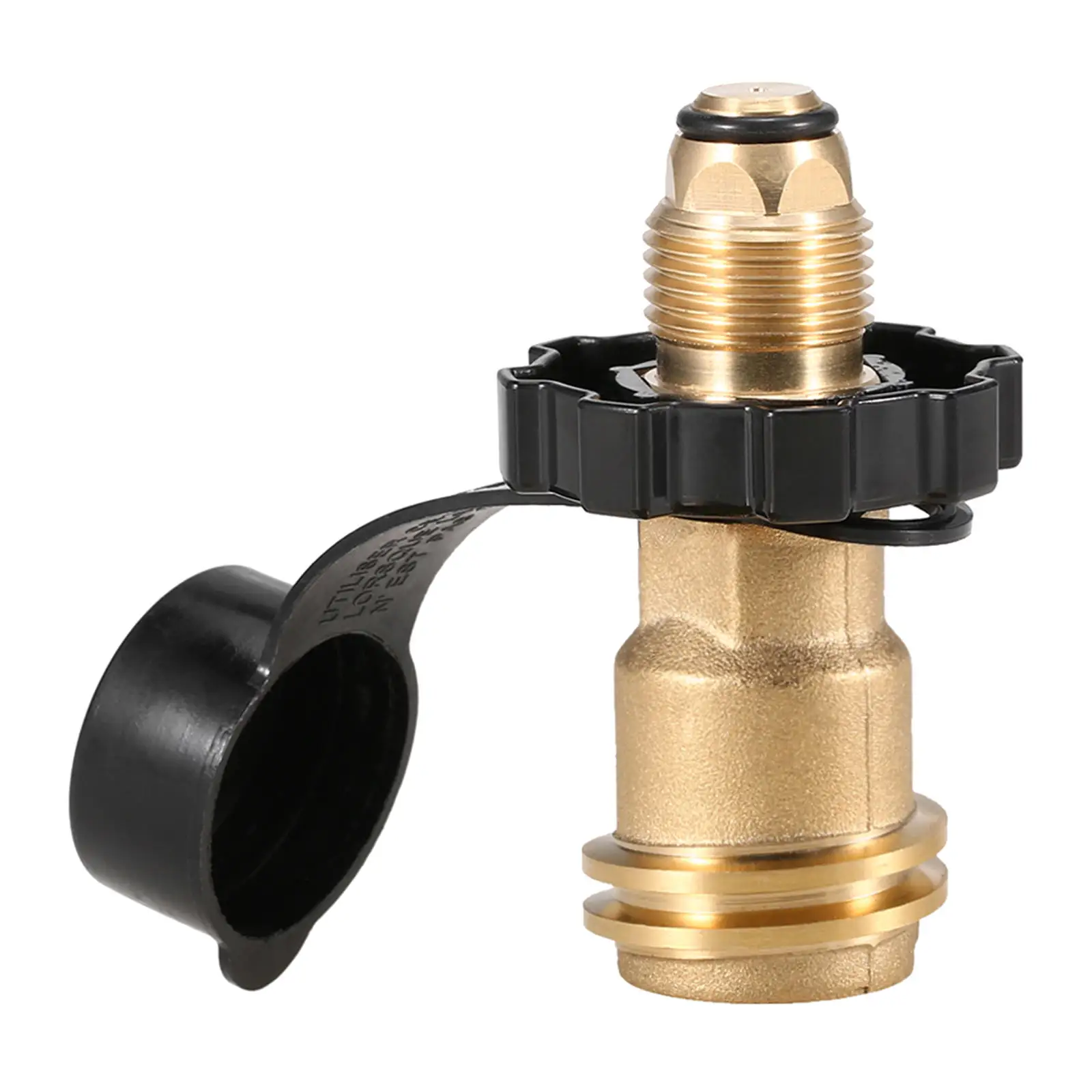Brass Propane Tank Cylinder Adapter Convert POL to QCC1/ Type 1 Grill BBQ 50LB Pressure Regulator Connection