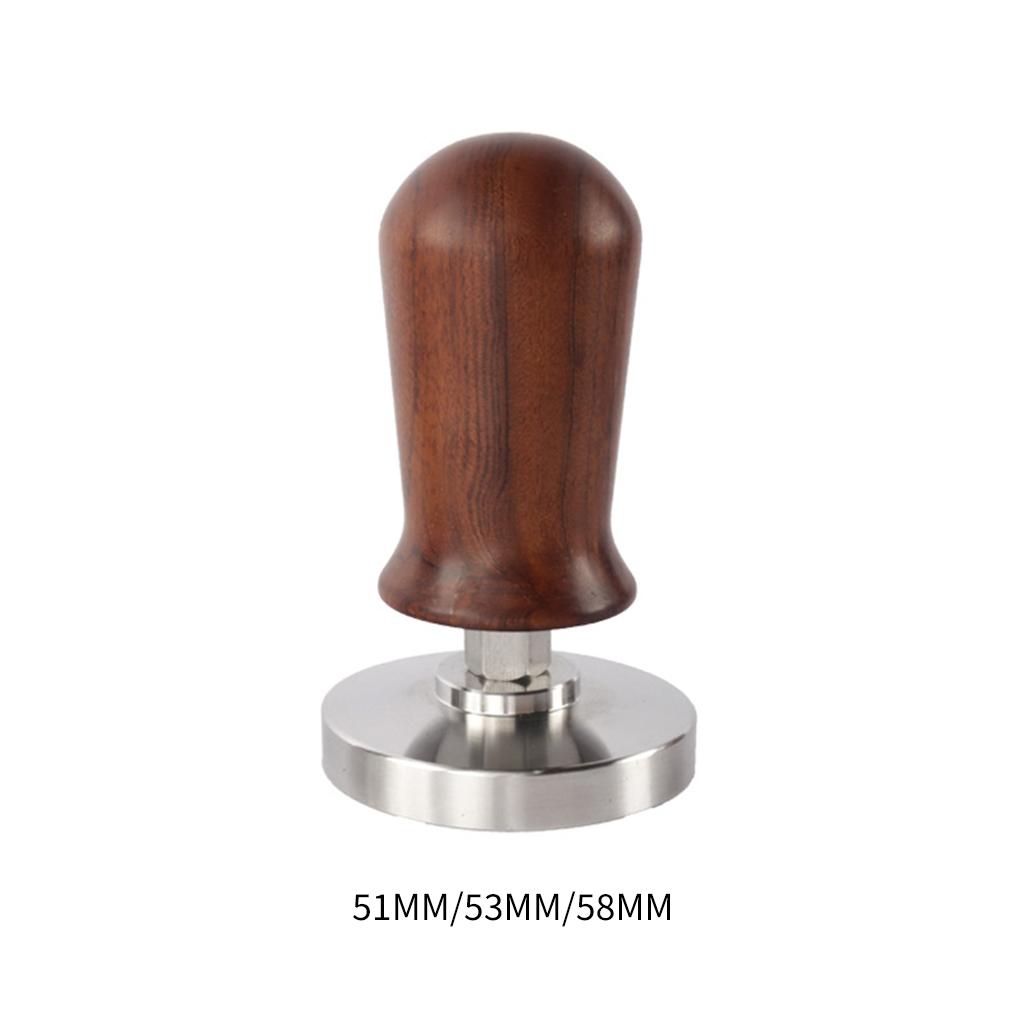Professional Coffee Distributor Coffee Maker Accessories Wooden Handle 51/53/58mm Espresso Tamper for Office Bar Coffee Shop
