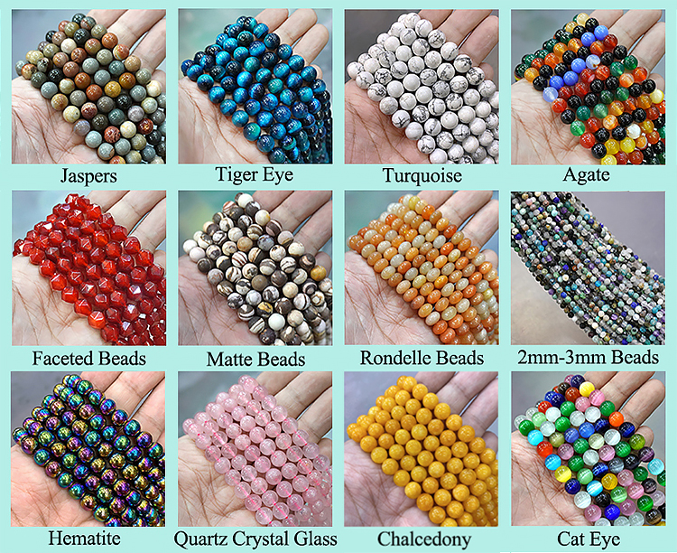 Green Multicolor Tiger Eye Agates Natural Stone Round Beads for Jewelry Making Diy Bracelet Earrings Accessories 15Inch 6/810MM