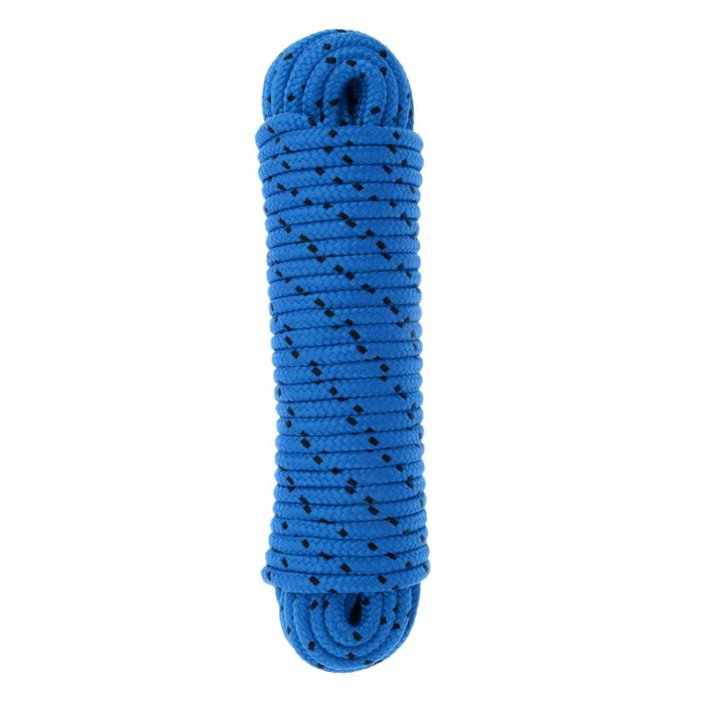 20Meter 8mm High Strength Polypropylene Braided Rope Outdoor Survival 