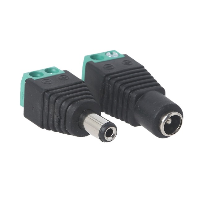 5V 12V enchufe Dc macho hembra Cable conector de cable-3-100 piezas hembra  macho Dc conectores-Aliexpress