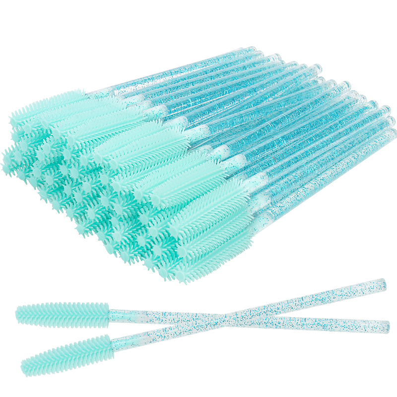 Best of 50 Pcs Silicone Crystal Mascara Wands Applicator Disposable Diamond Eyelash Brushes Comb For Women Beauty Makeup Brush Tools Reviews & Tips